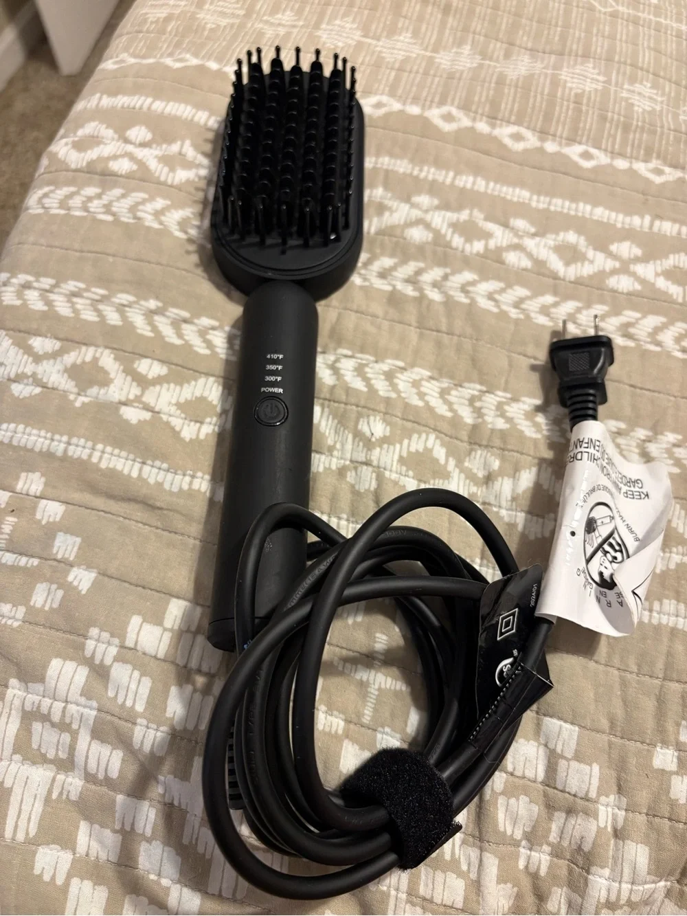Lange Black Electric Hair Brush